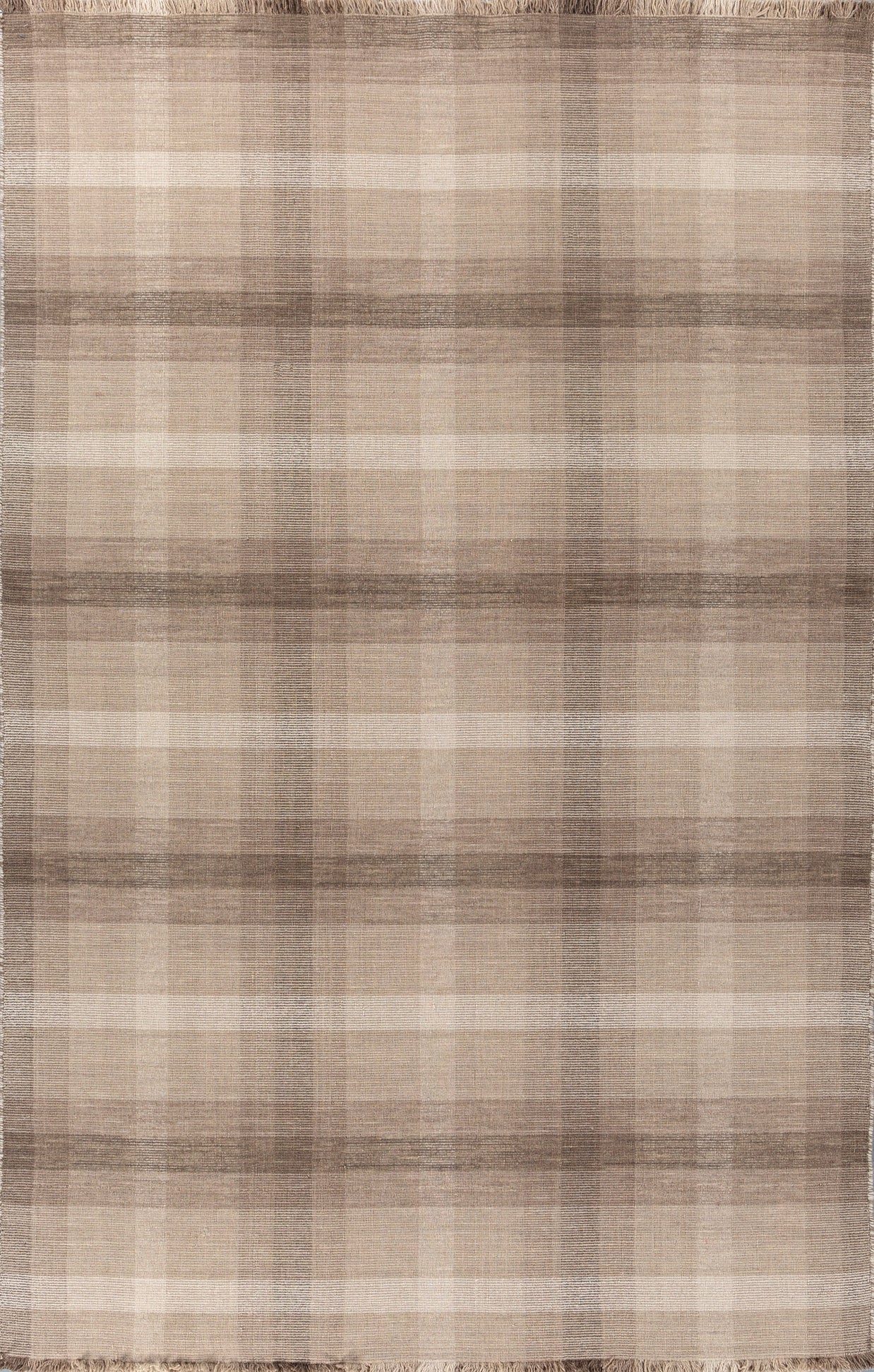 Carpet For Living room 5X8 Feet Beige And Brown Wool Rectangle Abstract Rug