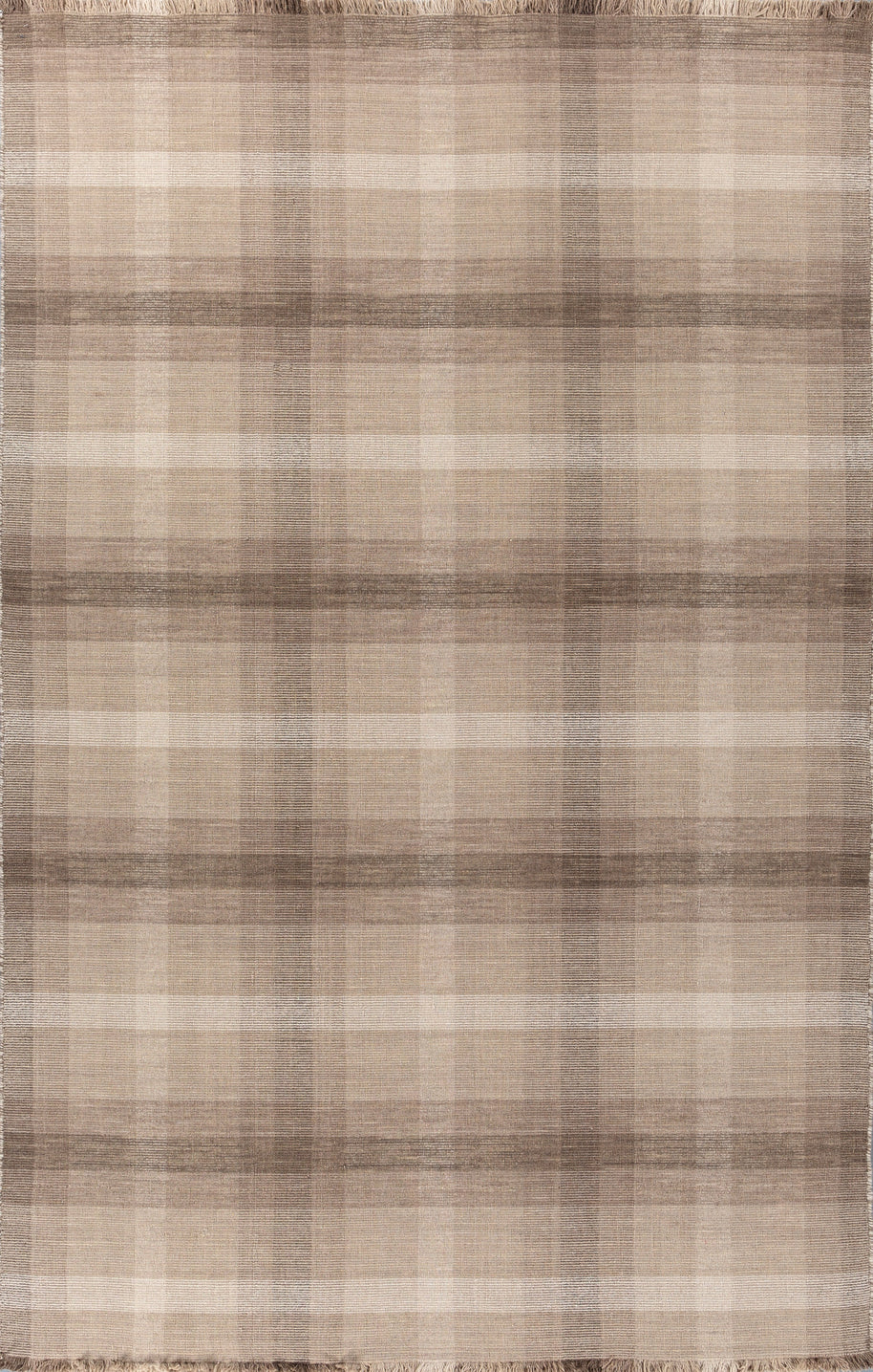 Carpet For Living room 5X8 Feet Beige And Brown Wool Rectangle Abstract Rug - I MEAN DESIGN