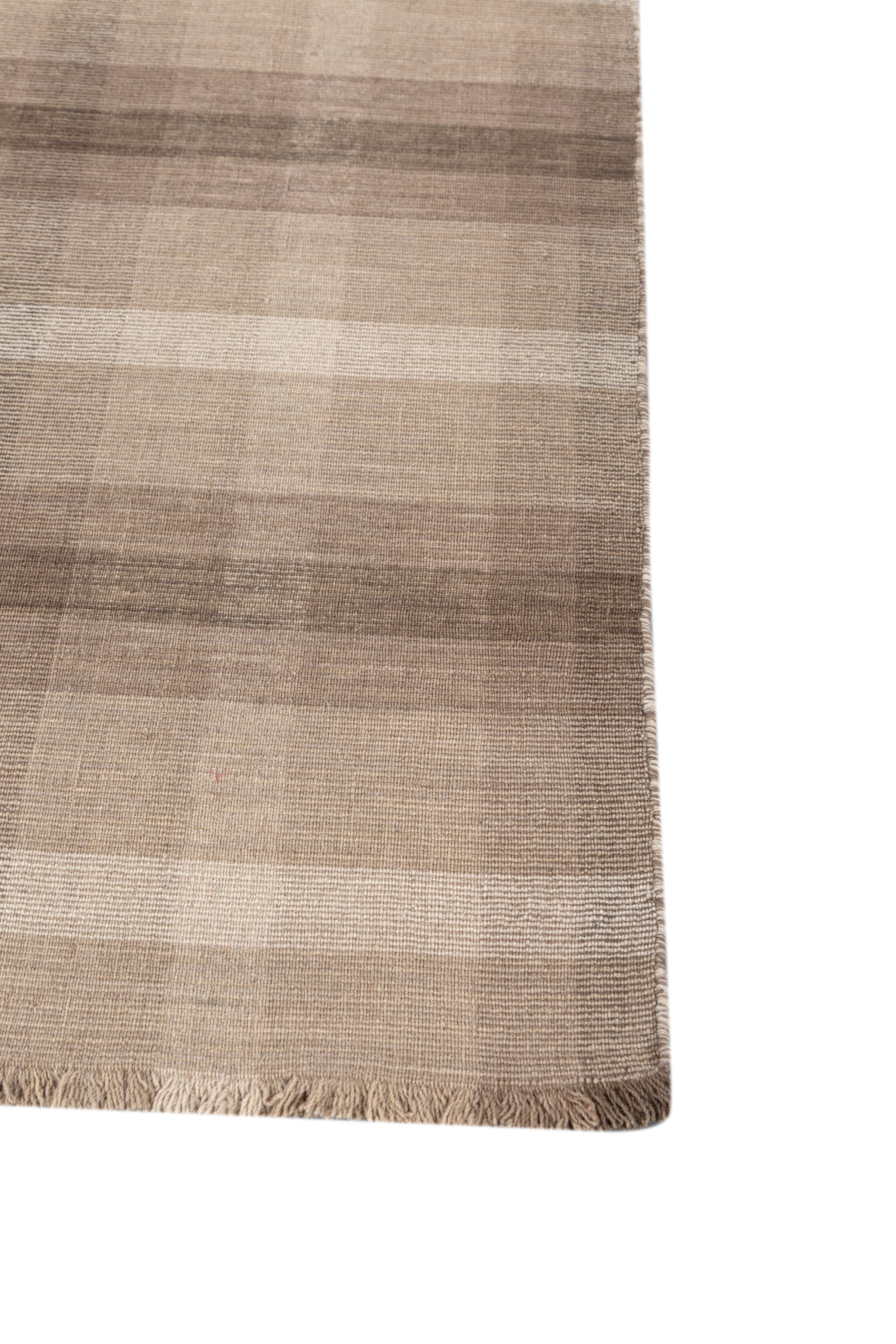 Carpet For Living room 5X8 Feet Beige And Brown Wool Rectangle Abstract Rug