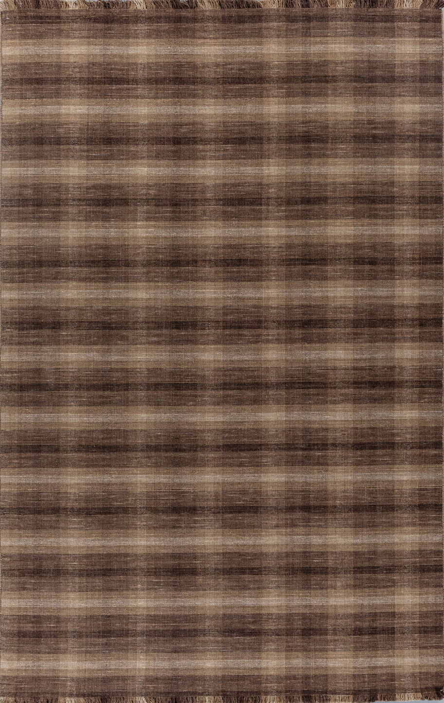 Carpet For Living room 5X8 Feet Beige And Brown Wool Rectangle Abstract Rug - I MEAN DESIGN