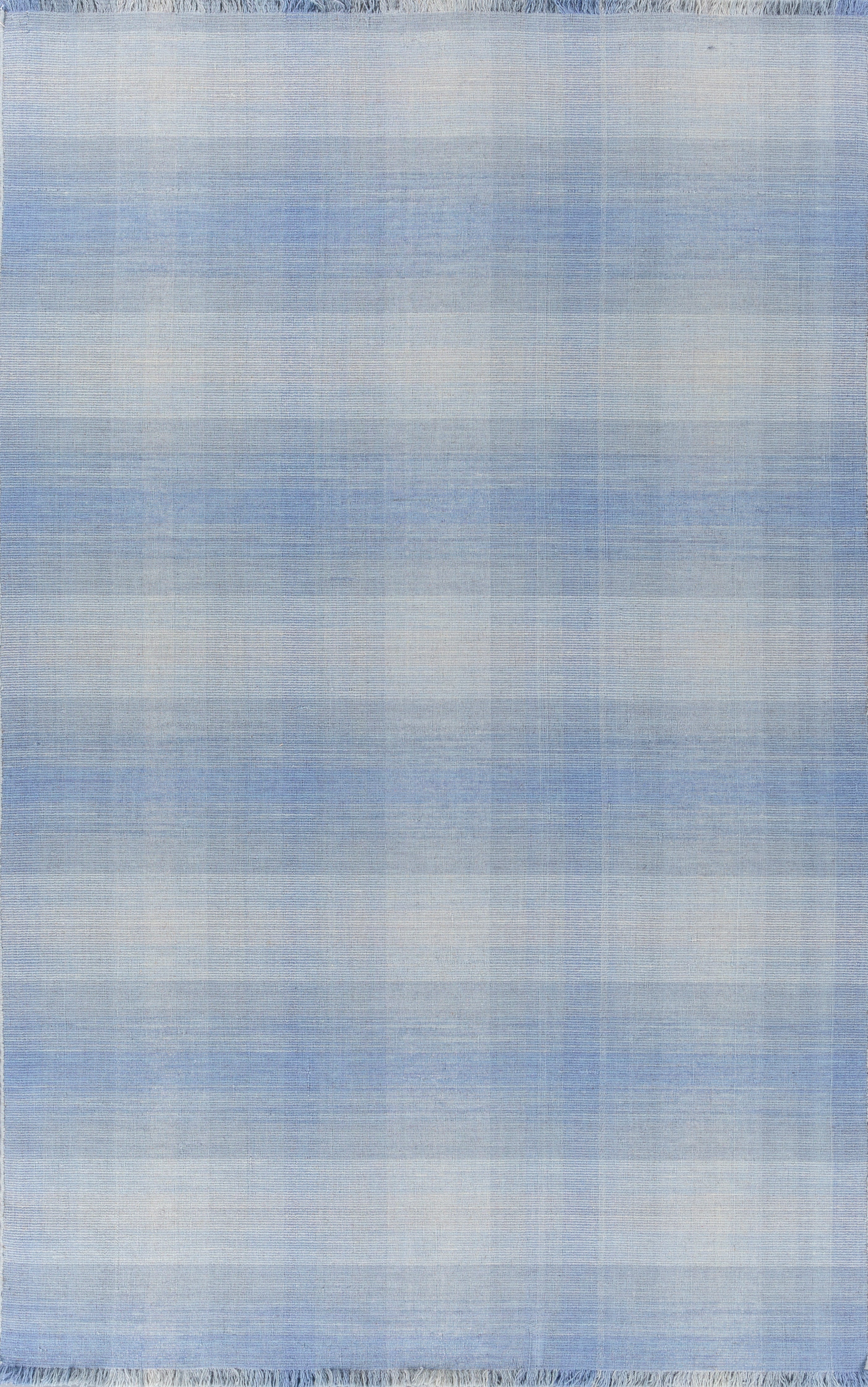 Carpet For Living room 5X8 Feet Blue Wool Rectangle Abstract Rug