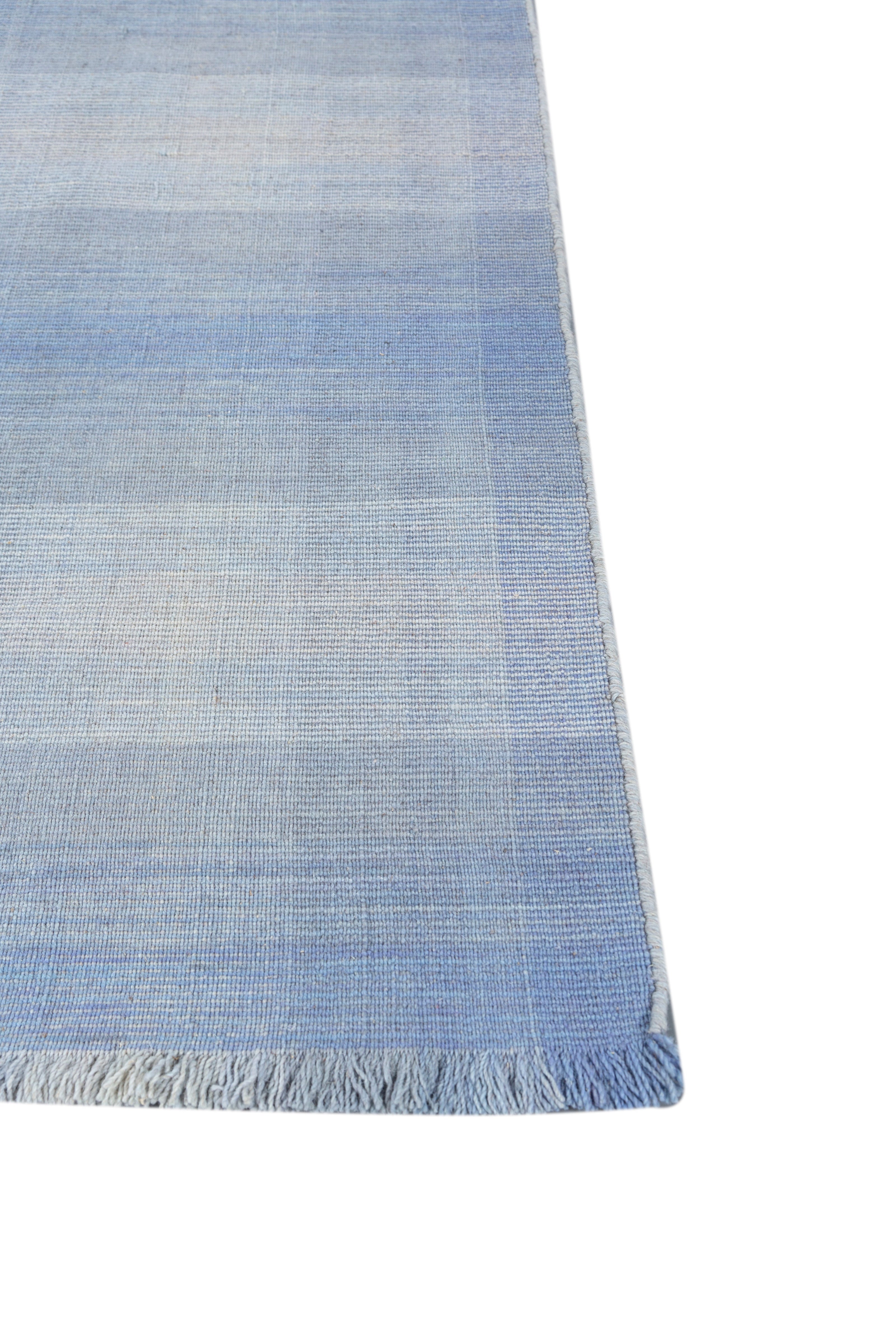 Carpet For Living room 5X8 Feet Blue Wool Rectangle Abstract Rug