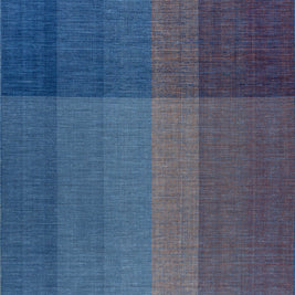 Carpet For Living room 6X9 Feet Blue Wool Rectangle Abstract Rug