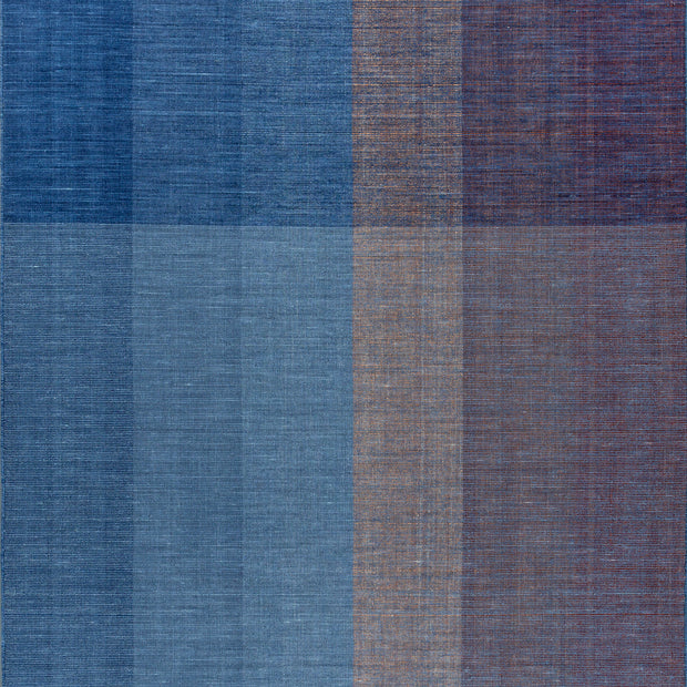 Carpet For Living room 6X9 Feet Blue Wool Rectangle Abstract Rug