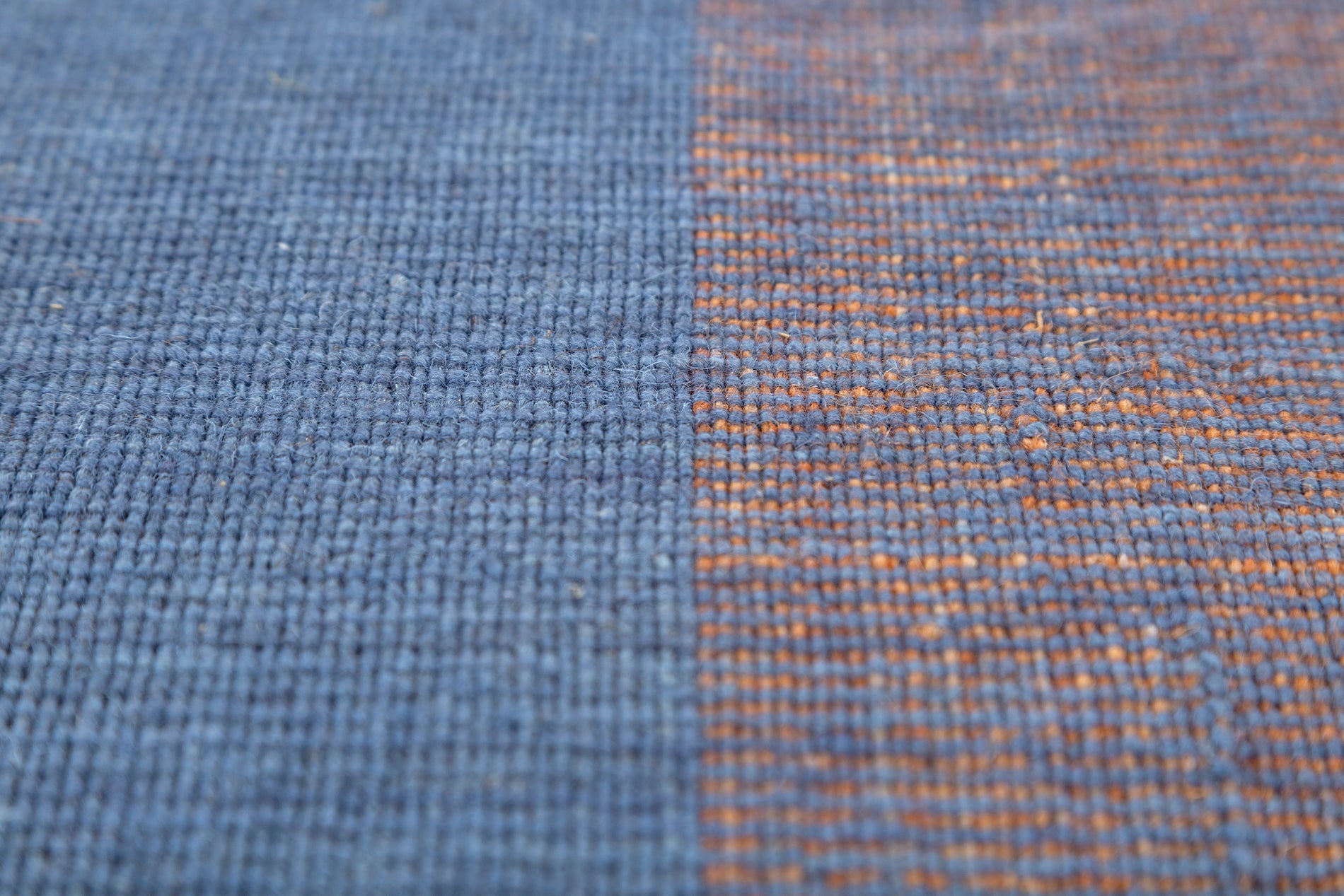 Carpet For Living room 6X9 Feet Blue Wool Rectangle Abstract Rug