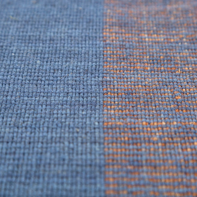 Carpet For Living room 6X9 Feet Blue Wool Rectangle Abstract Rug