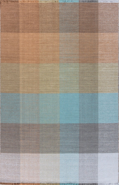 Carpet For Living Room 6X9 Feet Beige And Brown Wool Rectangle Abstract Rug