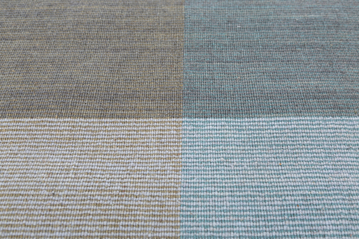 Carpet For Living Room 6X9 Feet Beige And Brown Wool Rectangle Abstract Rug