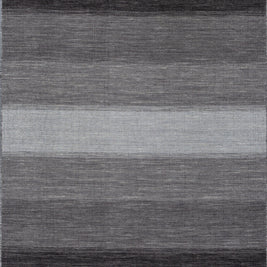 Carpet For Living room 6X9 Feet Grey And Black Wool Rectangle Abstract Rug