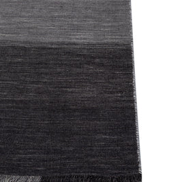 Carpet For Living room 6X9 Feet Grey And Black Wool Rectangle Abstract Rug