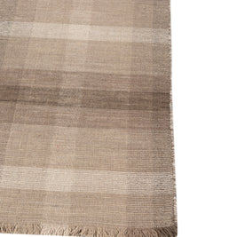 Carpet For Living room 6X9 Feet Beige And Brown Wool Rectangle Abstract Rug