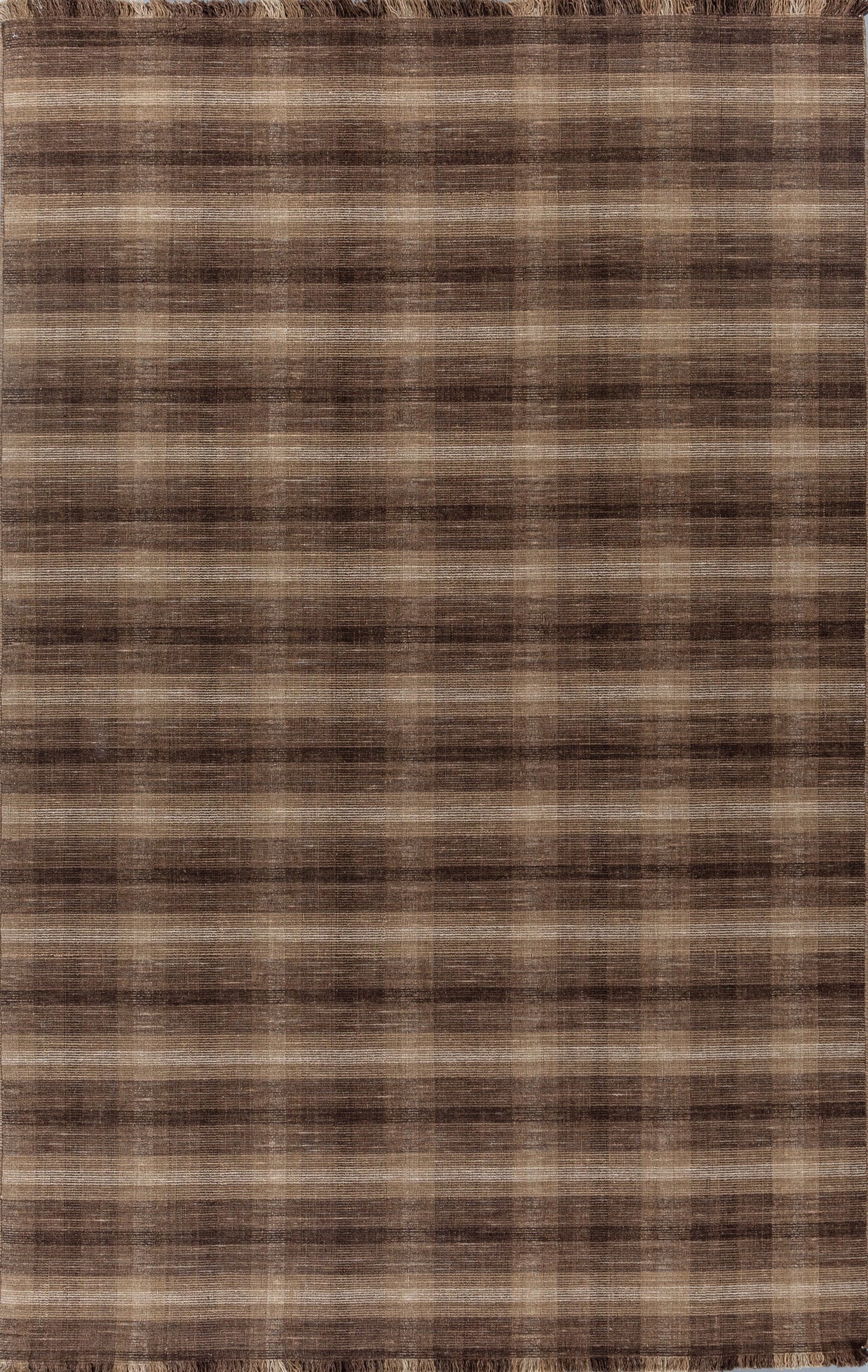Carpet For Living room 6X9 Feet Beige And Brown Wool Rectangle Abstract Rug