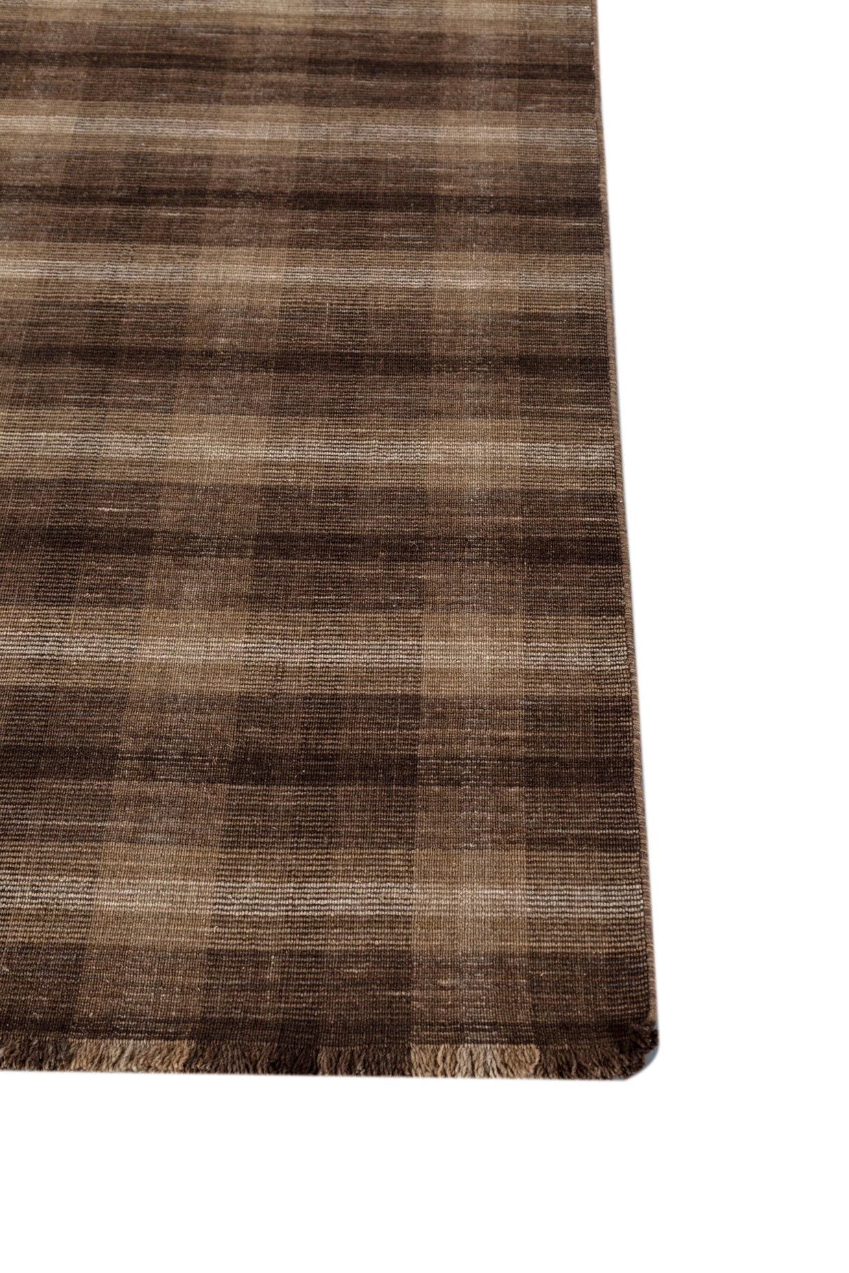 Carpet For Living room 6X9 Feet Beige And Brown Wool Rectangle Abstract Rug - I MEAN DESIGN