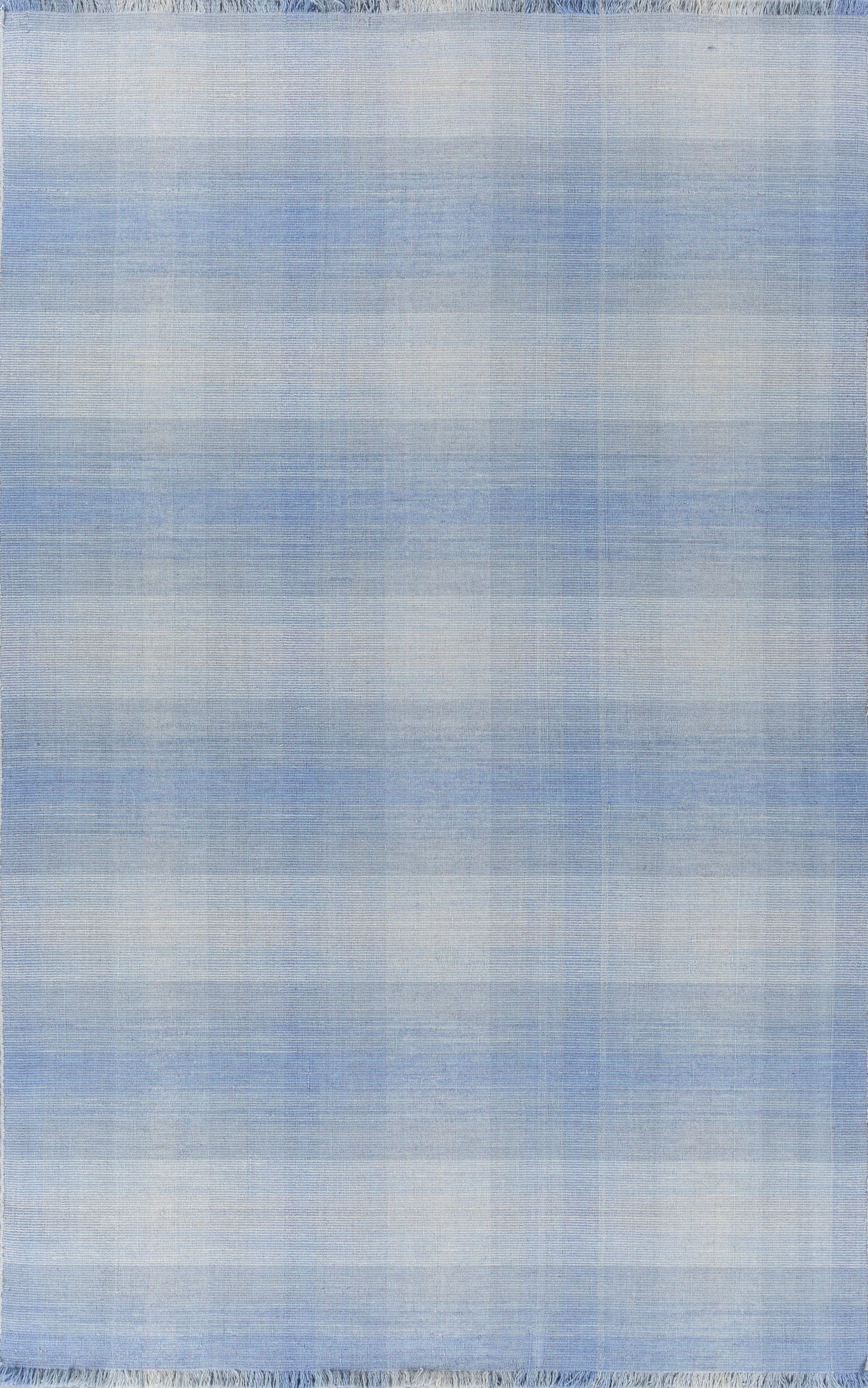 Carpet For Living room 6X9 Feet Blue Wool Rectangle Abstract Rug