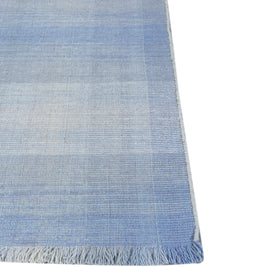 Carpet For Living room 6X9 Feet Blue Wool Rectangle Abstract Rug