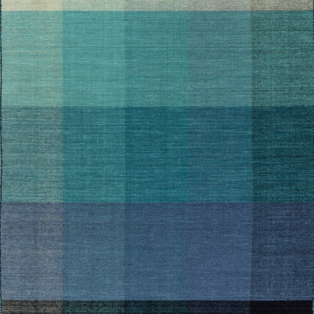 Carpet For Living room 6X9 Feet Blue Wool Rectangle Abstract Rug
