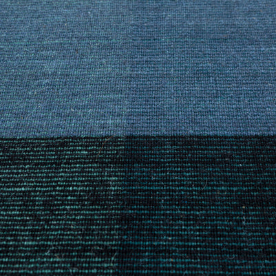 Carpet For Living room 6X9 Feet Blue Wool Rectangle Abstract Rug