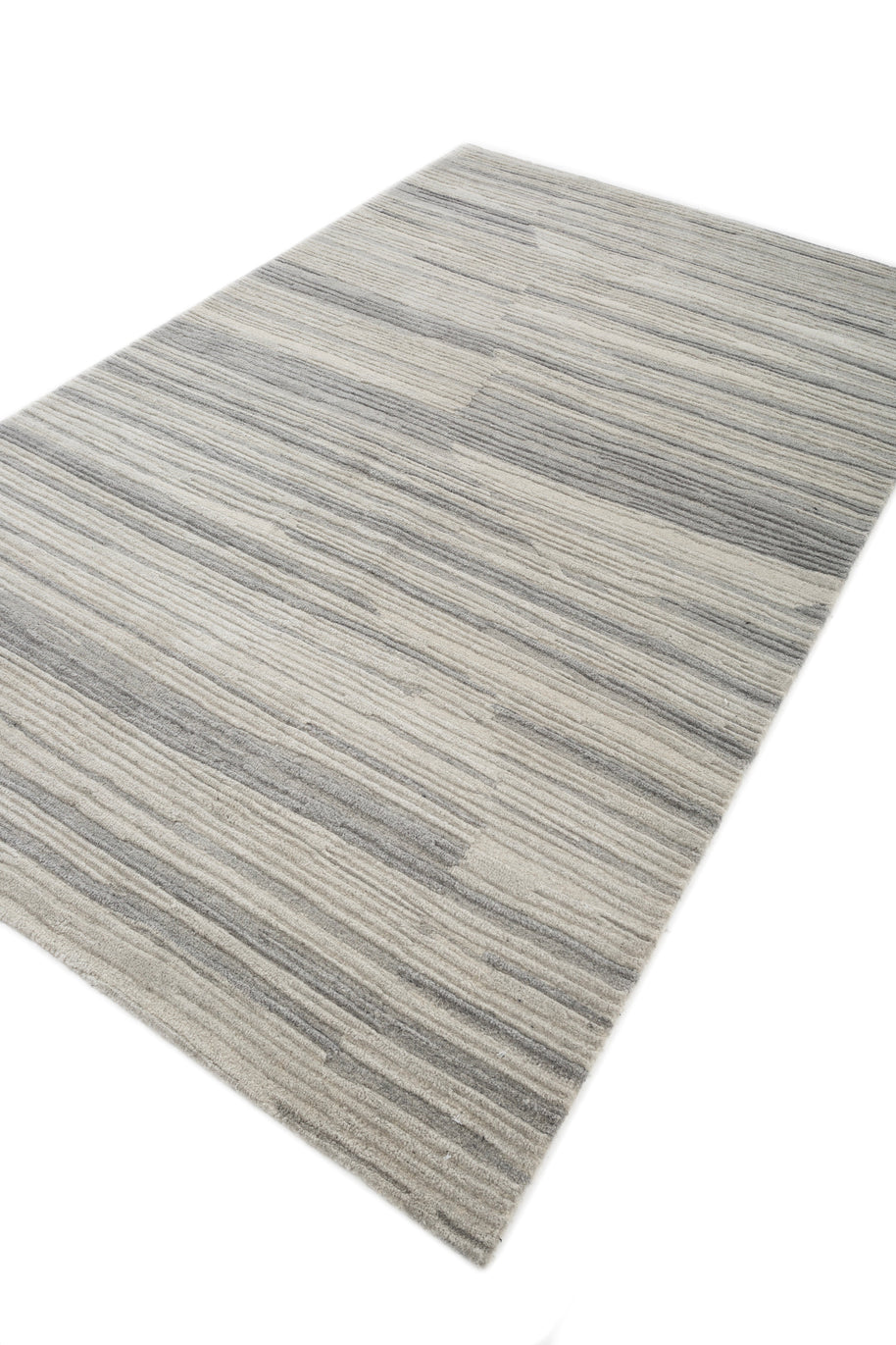 Carpet For Living room 5X8 Feet Ivory Wool Rectangle Moroccan And Tribal Rug - I MEAN DESIGN