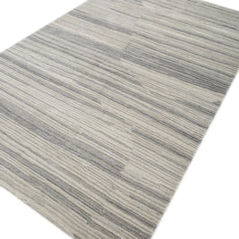 Carpet For Living room 5X8 Feet Ivory Wool Rectangle Moroccan And Tribal Rug