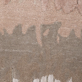 Carpet For Living room 6X9 Feet Ivory Wool & Viscose Rectangle Abstract Rug