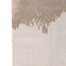 Carpet For Living room 6X9 Feet Ivory Wool & Viscose Rectangle Abstract Rug