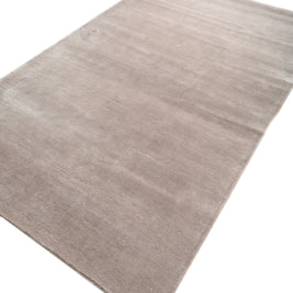 Carpet For Living room 5X8 Feet Grey And Black Viscose Rectangle Solid Rug