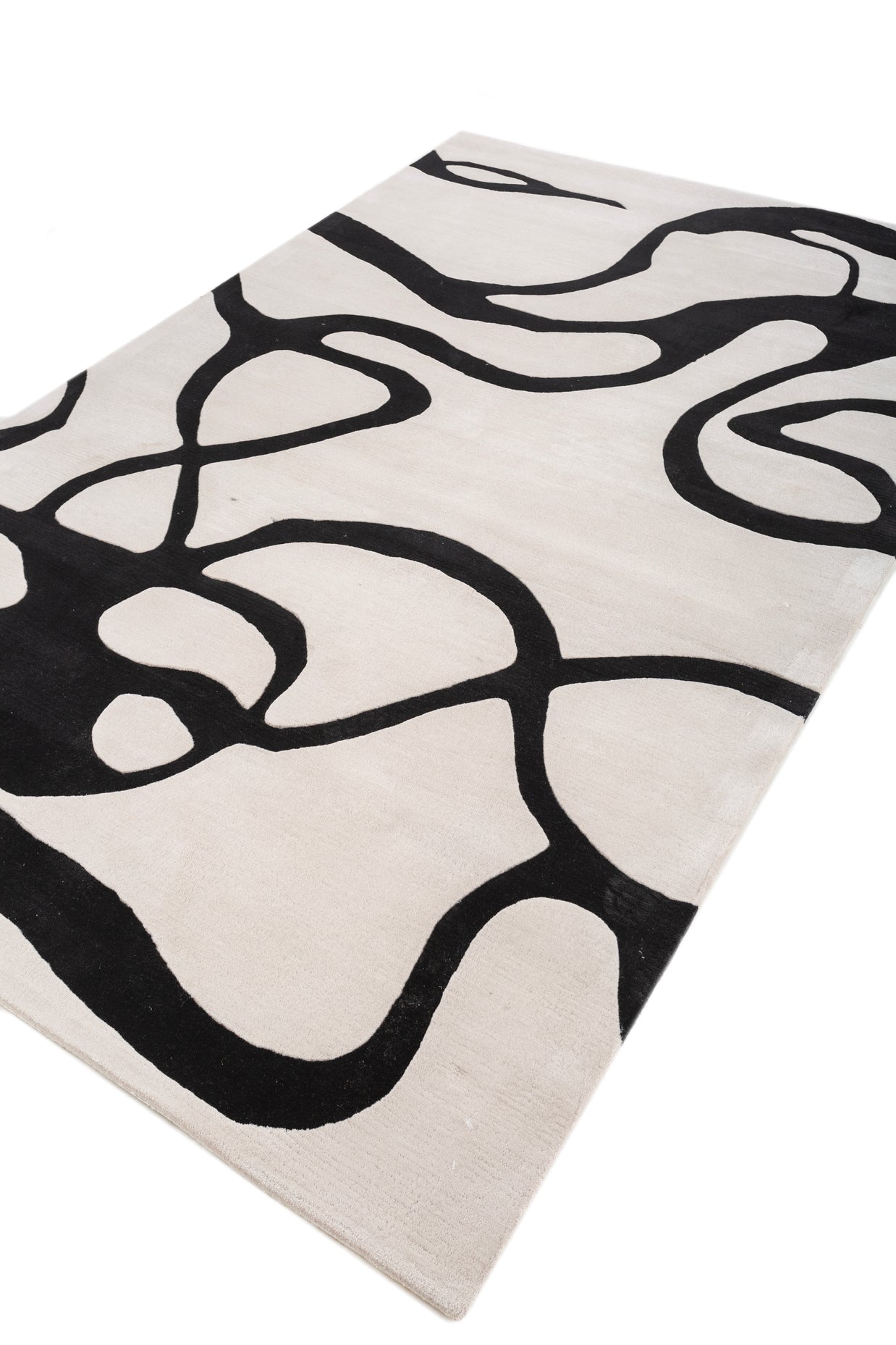 Carpet For Living room 5X8 Feet Ivory Wool Rectangle Moroccan And Tribal Rug