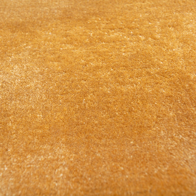 Carpet For Living room 5X8 Feet Gold Viscose Rectangle Solid Rug