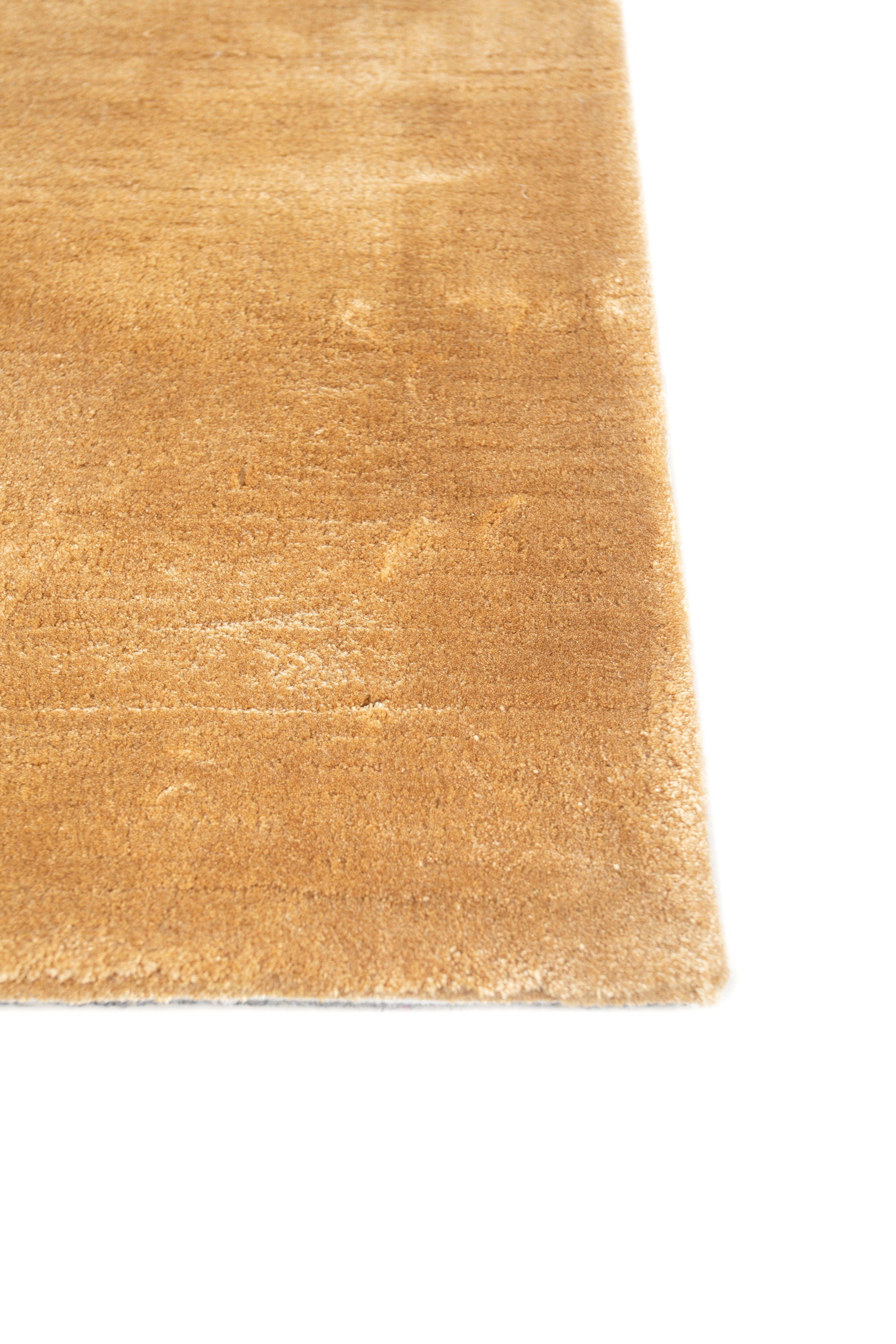 Carpet For Living room 5X8 Feet Gold Viscose Rectangle Solid Rug