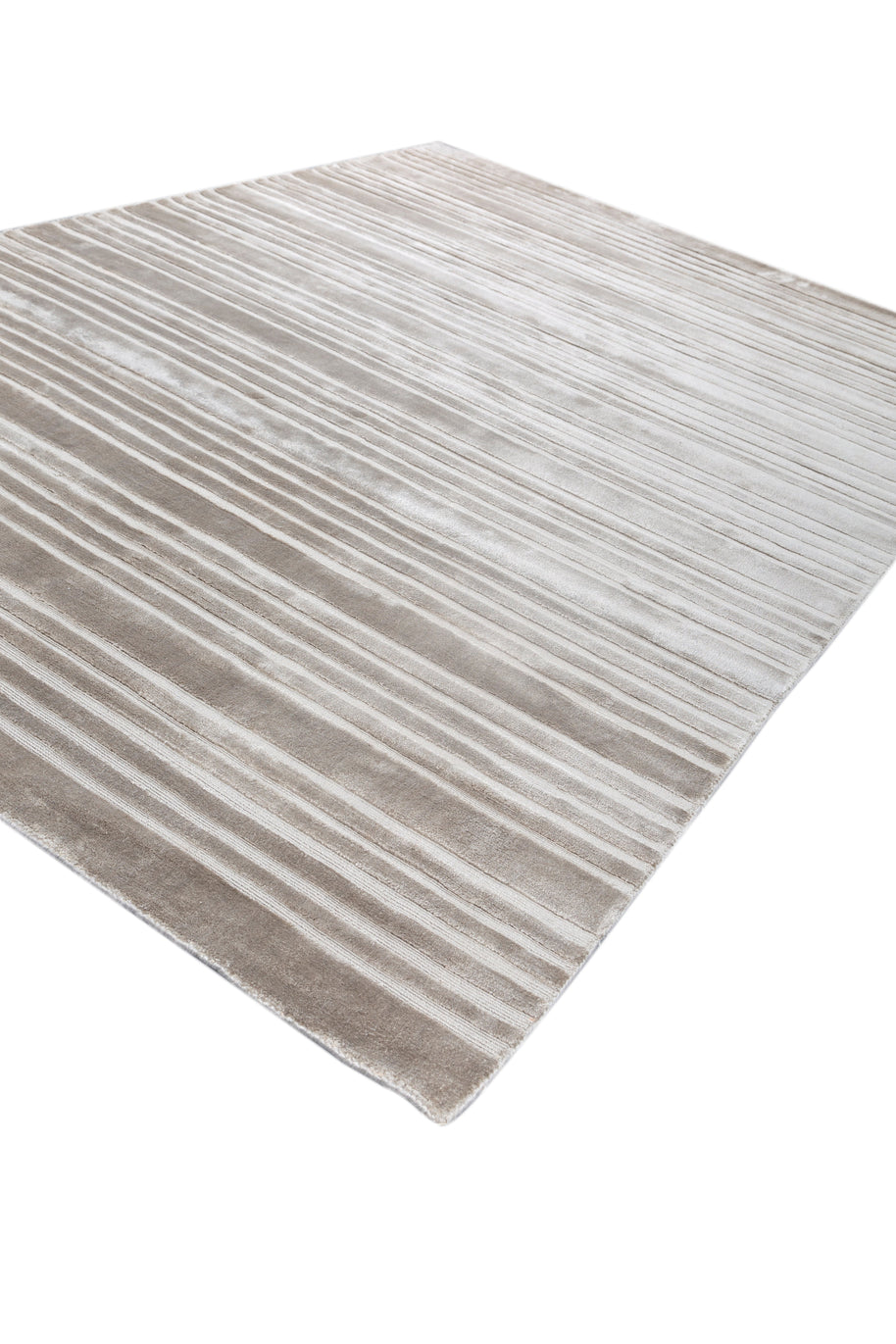 Carpet For Living room 6X9 Feet Grey And Black Viscose Rectangle Solid Rug - I MEAN DESIGN