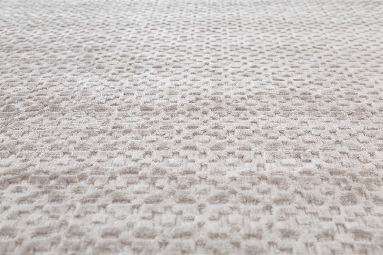 Carpet For Living room 6X9 Feet Grey And Black Viscose Rectangle Solid Rug