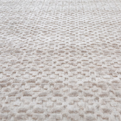 Carpet For Living room 6X9 Feet Grey And Black Viscose Rectangle Solid Rug