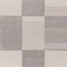 Carpet For Living room 5X8 Feet Ivory Wool & Viscose Rectangle Abstract Rug