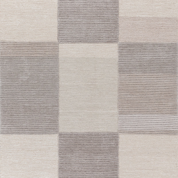 Carpet For Living room 5X8 Feet Ivory Wool & Viscose Rectangle Abstract Rug