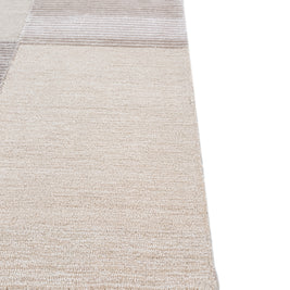 Carpet For Living room 5X8 Feet Ivory Wool & Viscose Rectangle Abstract Rug