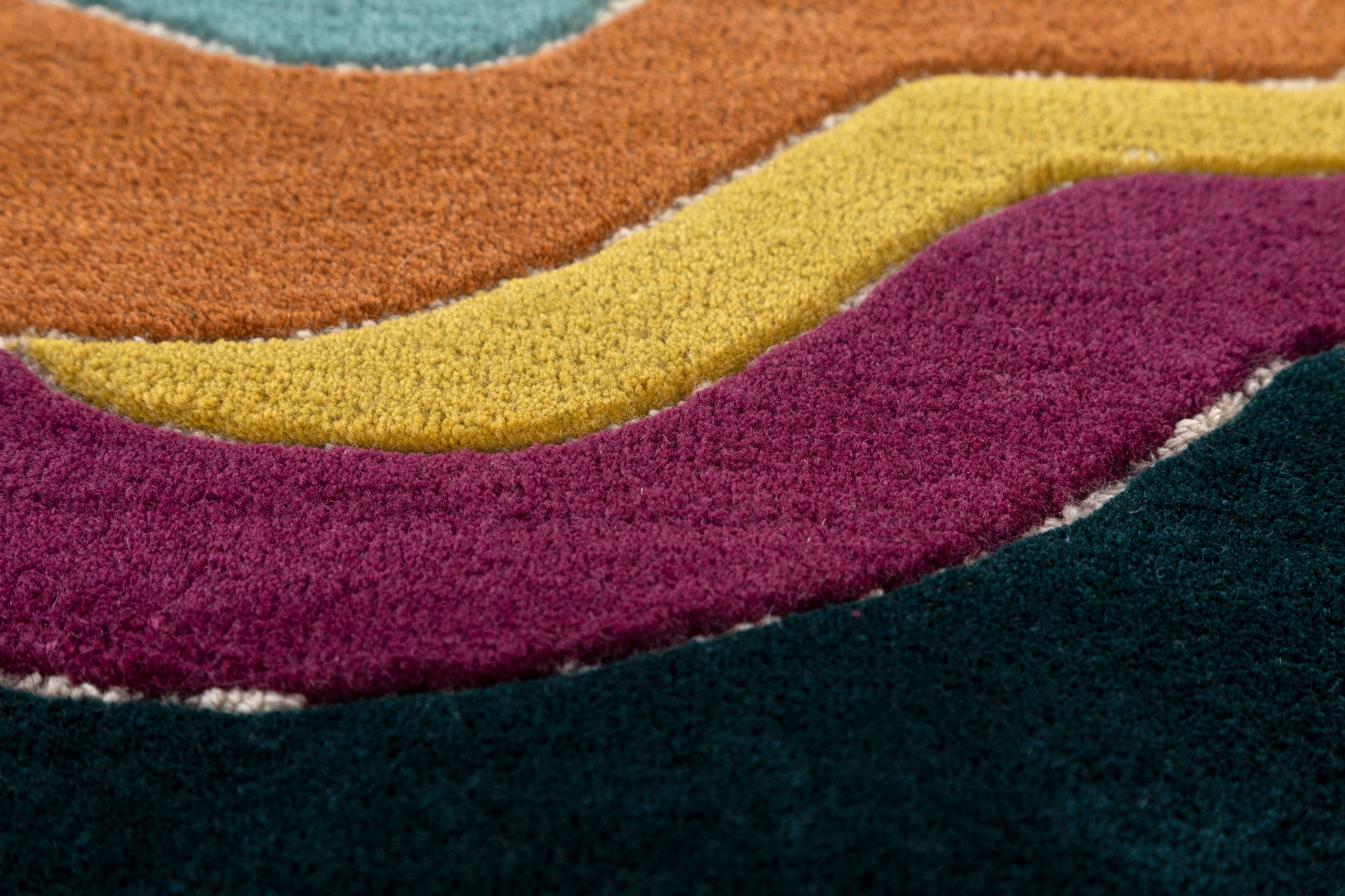 Carpet For Living room 4'4X6 Feet Blue Wool & Viscose Irregular Moroccan And Tribal Rug