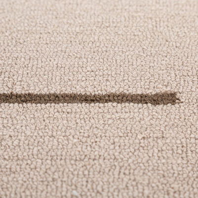 Carpet For Living room 4X6 Feet Beige And Brown Wool & Viscose Rectangle Moroccan And Tribal Rug