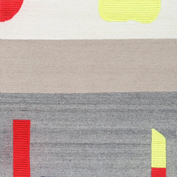 Carpet For Living room 4X6 Feet Ivory Wool & Viscose Rectangle Moroccan And Tribal Rug