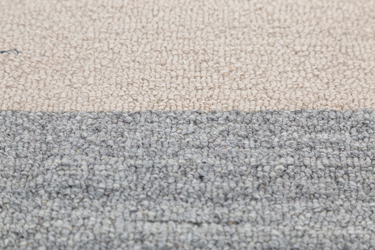 Carpet For Living room 4X6 Feet Ivory Wool & Viscose Rectangle Moroccan And Tribal Rug