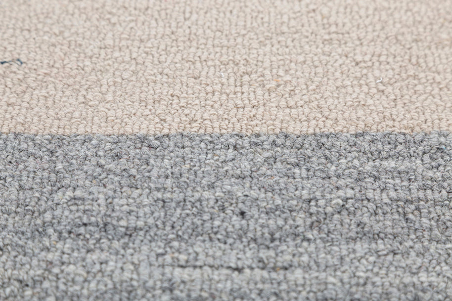 Carpet For Living room 4X6 Feet Ivory Wool & Viscose Rectangle Moroccan And Tribal Rug