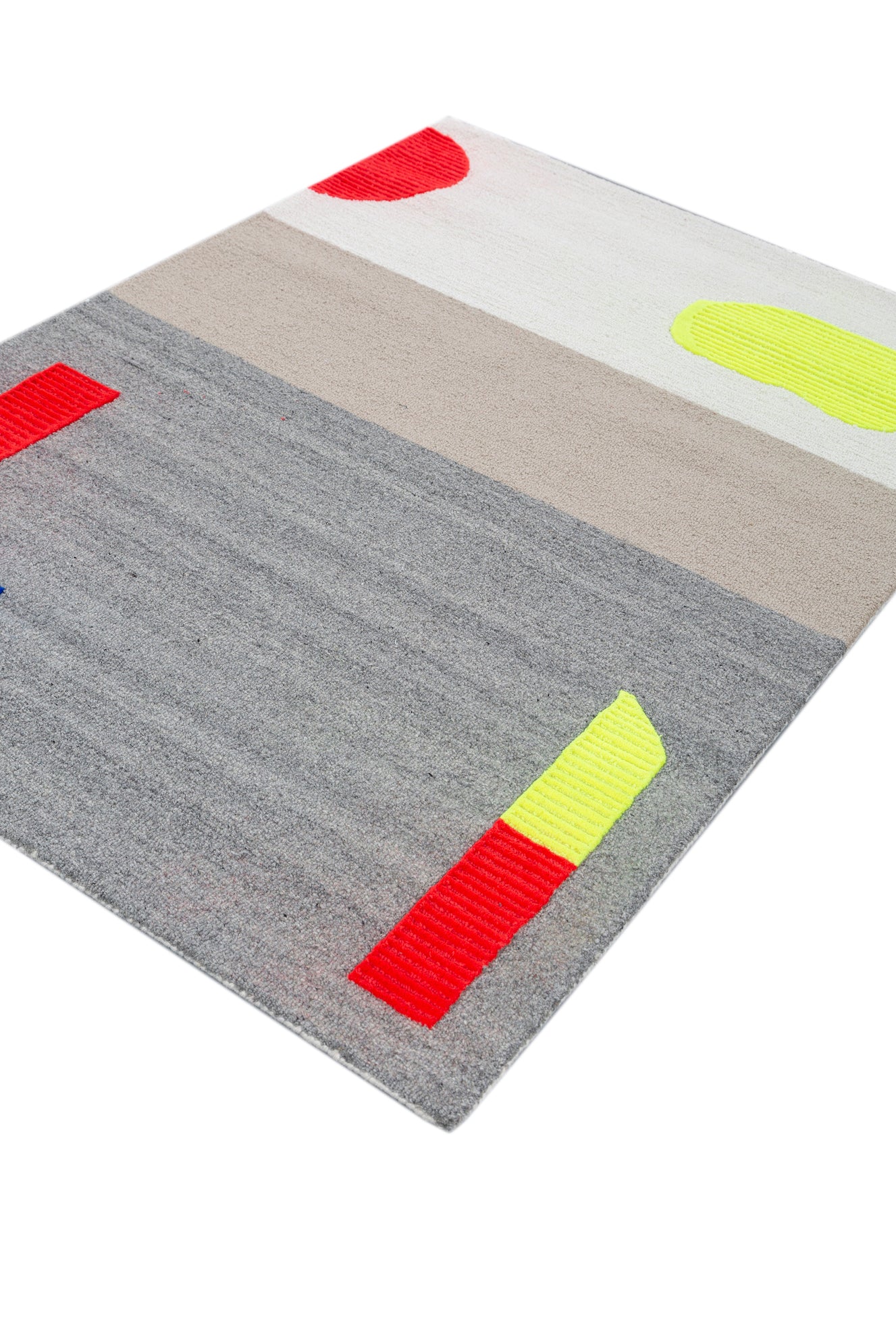 Carpet For Living room 4X6 Feet Ivory Wool & Viscose Rectangle Moroccan And Tribal Rug