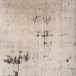 Carpet For Living room 4X6 Feet Ivory Wool and Silk Rectangle Abstract Rug