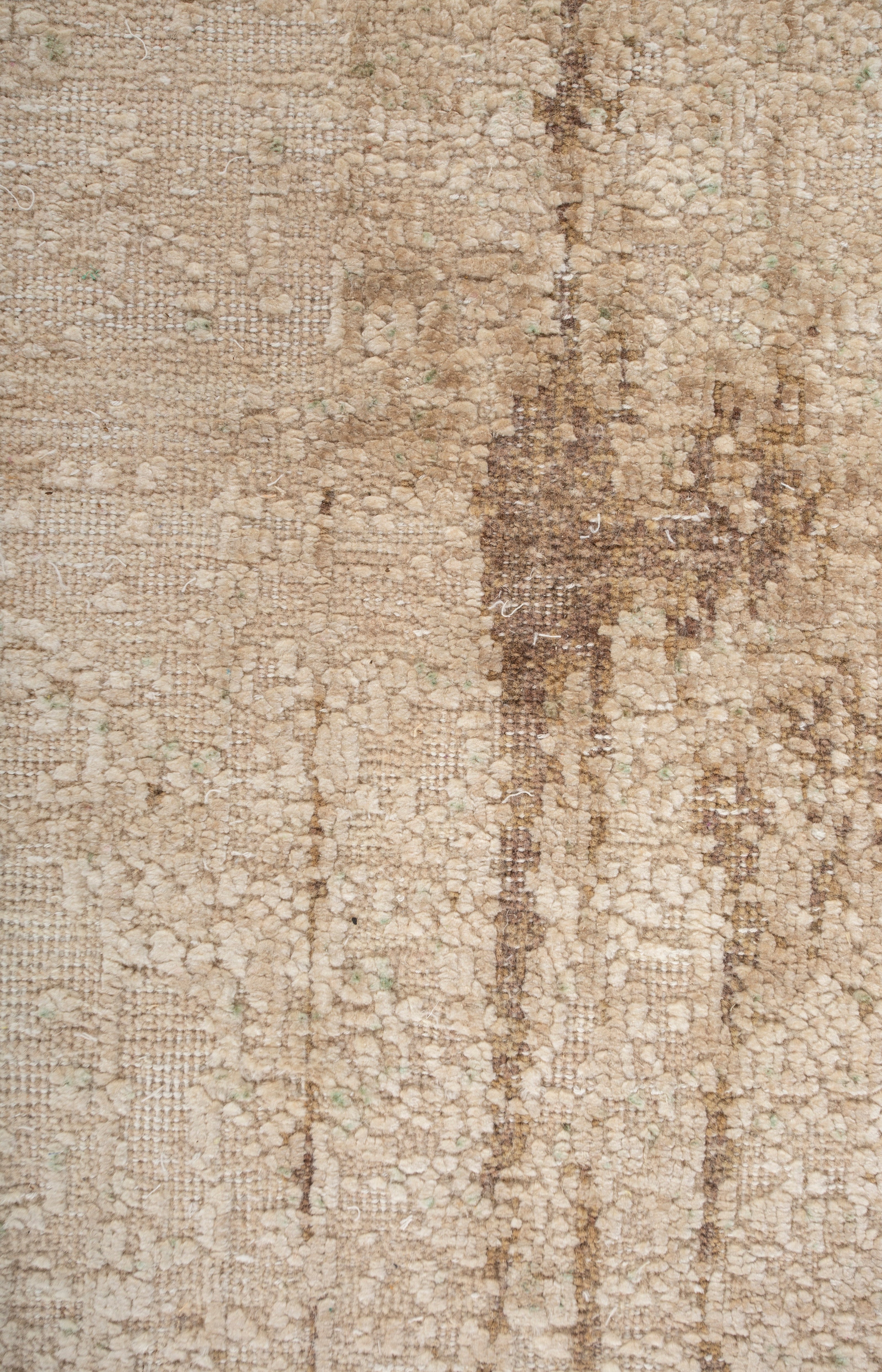 Carpet For Living room 5X8 Feet Ivory Wool and Silk Rectangle Abstract Rug