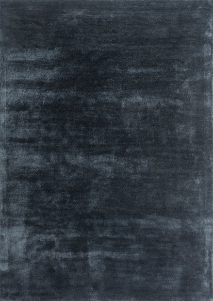 Carpet For Living room 5X8 Feet Blue Viscose Rectangle Solid Rug