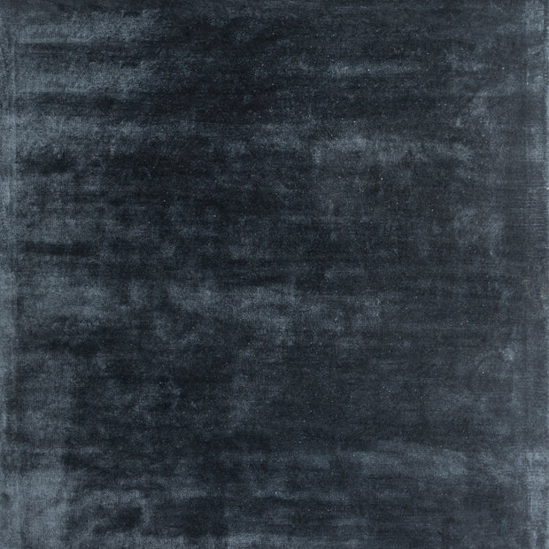 Carpet For Living room 5X8 Feet Blue Viscose Rectangle Solid Rug