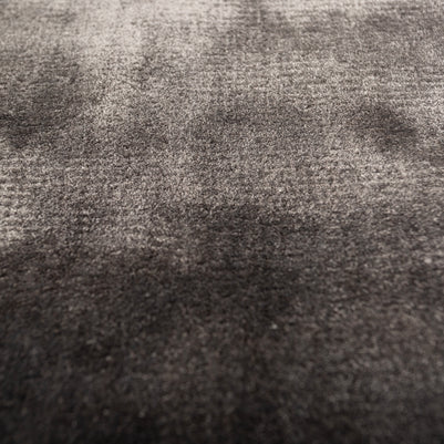 Carpet For Living room 5X8 Feet Grey And Black Viscose Rectangle Solid Rug