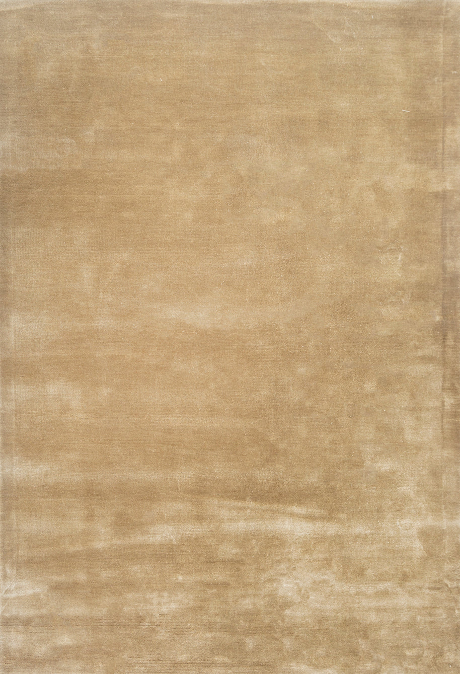 Carpet For Living room 5X8 Feet Green Viscose Rectangle Solid Rug - I MEAN DESIGN