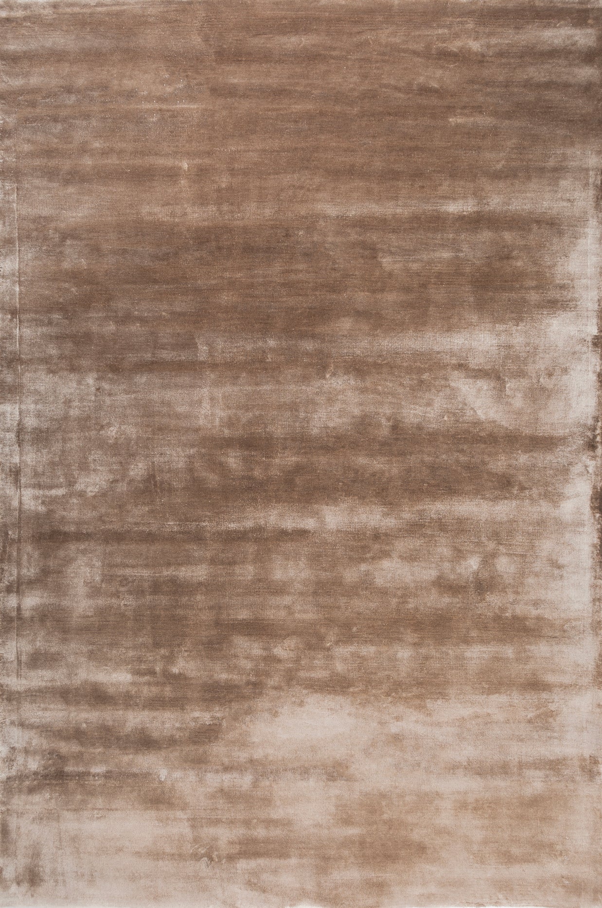 Carpet For Living room 5X8 Feet Beige And Brown Viscose Rectangle Solid Rug