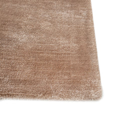 Carpet For Living room 5X8 Feet Beige And Brown Viscose Rectangle Solid Rug