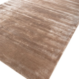 Carpet For Living room 5X8 Feet Beige And Brown Viscose Rectangle Solid Rug